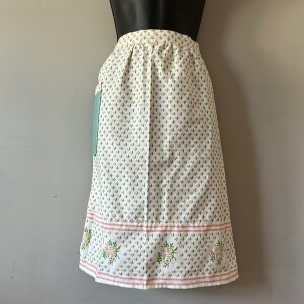 Warner vintage floral print  A-line Half Apron